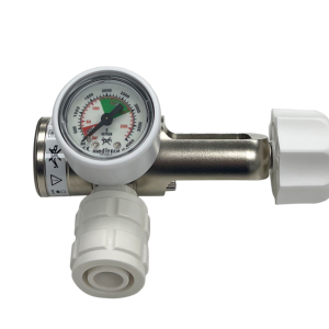 Oxygen Regulator, Pin Index, 1 x BS Schrader